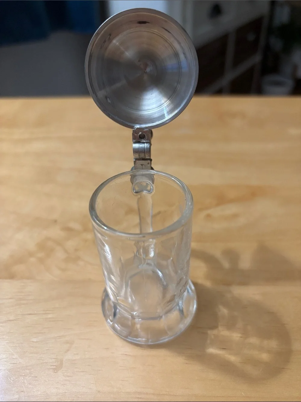 Minnie Mouse Mini Glass Stein with Pewter Lid - Bockling